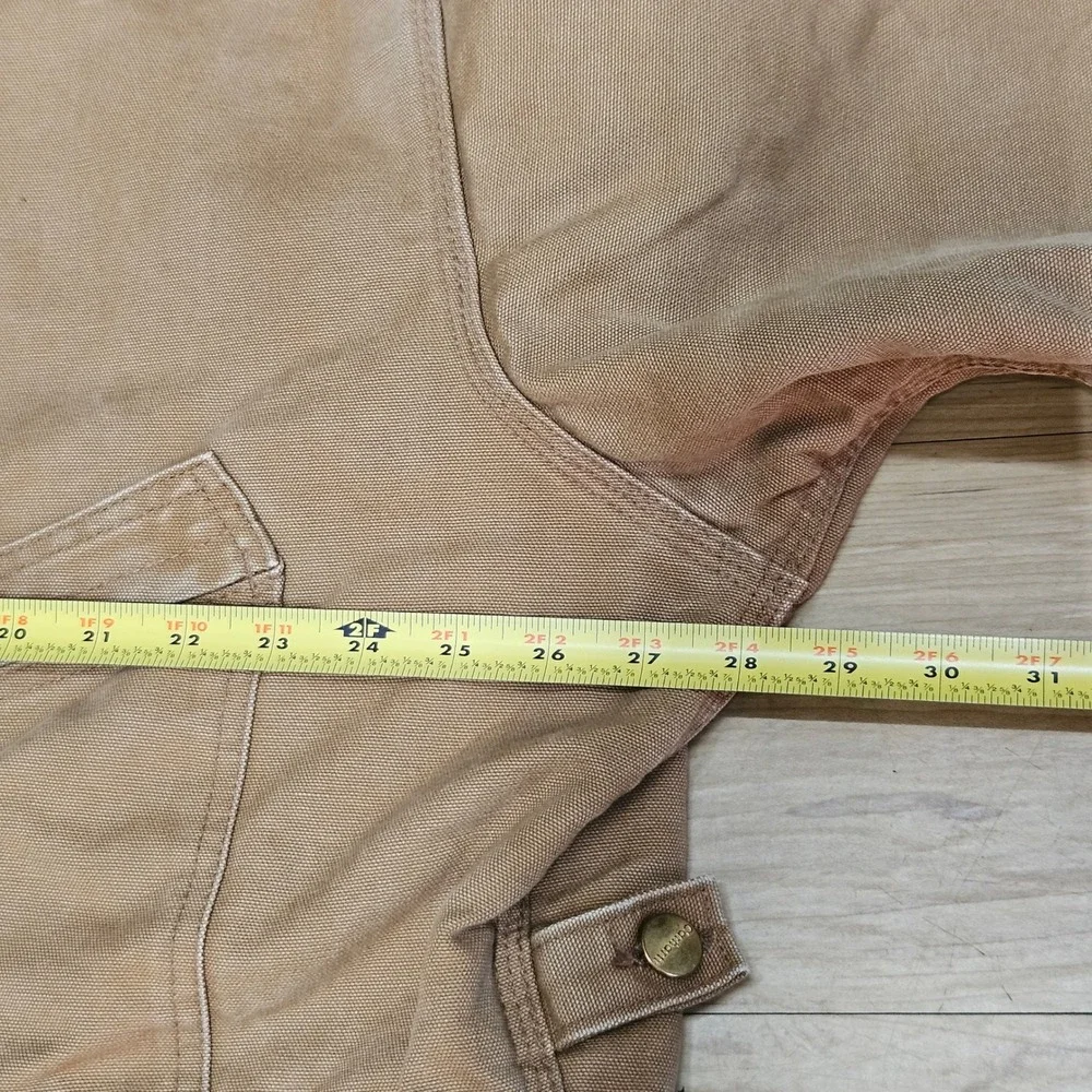 Carhartt X01 BRN Insulated Duck Canvas Coveralls Mens 54 Short Brown Made In USA
